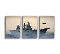 OQUAJK Art Poster of The Royal Ark Aircraft Carrier Canvas Poster Wall Art Decor Print Picture Paintings for Living Room Bedroom Decoration 12x18inch(30x45cm)