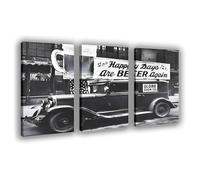 OQUAJK Beer Brings Joy Once More Canvas Poster Wall Art Decor Print Picture Paintings for Living Room Bedroom Decoration 24x36inch(60x90cm)