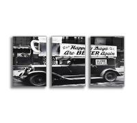 OQUAJK Beer Brings Joy Once More Canvas Poster Wall Art Decor Print Picture Paintings for Living Room Bedroom Decoration 12x18inch(30x45cm)