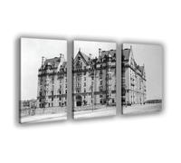 OQUAJK Dakota Apartments Canvas Poster Bedroom Decor Landscape Office Room Decor Gift 12x18inch(30x45cm)