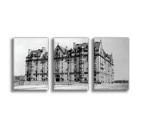 OQUAJK Dakota Apartments Canvas Poster Bedroom Decor Landscape Office Room Decor Gift 16x24inch(40x60cm)