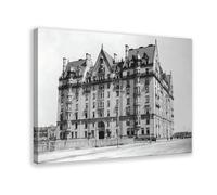 OQUAJK Dakota Apartments Canvas Poster Wall Art Decor Print Picture Paintings for Living Room Bedroom Decoration 08x12inch(20x30cm)