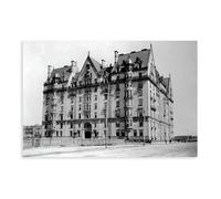 OQUAJK Dakota Apartments Canvas Poster Wall Art Decor Print Picture Paintings for Living Room Bedroom Decoration 20x30inch(50x75cm)