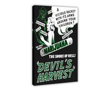 OQUAJK Devil's Harvest Canvas Poster Bedroom Decor Landscape Office Room Decor Gift 20x30inch(50x75cm)