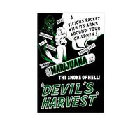 OQUAJK Devil's Harvest Canvas Poster Wall Art Decor Print Picture Paintings for Living Room Bedroom Decoration 16x24inch(40x60cm)