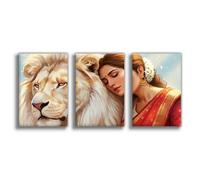 OQUAJK Durga Durga Goddess Poster Canvas Poster Bedroom Decor Landscape Office Room Decor Gift 16x24inch(40x60cm)