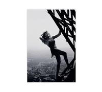 OQUAJK Eiffel Tower Poster Canvas Poster Wall Art Decor Print Picture Paintings for Living Room Bedroom Decoration 16x24inch(40x60cm)