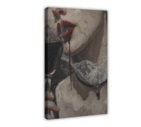 OQUAJK Gothic Vampire Portrait Canvas Poster Wall Art Decor Print Picture Paintings for Living Room Bedroom Decoration 12x18inch(30x45cm)