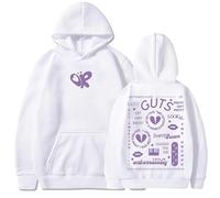 OR Butterfly Inspired Lack Girls' Style Hoodie, Cotton Stylish Hip-Hop Sweatshirt, Casual Durable Pullover women's men's hoodies (White,XS)