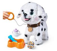 OR OR TU Walking Dog Toys for Kids Age 3+ Toy Dog Plush Electronic Pets Dog Puppy, Walk and Bark on a Lead, Realistic Interactive Toys for Girls Boys Gift