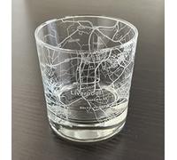 Or Something Rocks Whiskey Old Fashioned 11oz Glass Urban City Map Liverpool United Kingdom