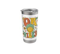 OR Vibes Retro Smile Surgical Tech CST Scrub Tech Surgeon Stainless Steel Insulated Tumbler