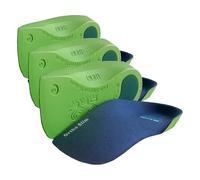OR8 Wellness Narrow 3/4 Length Orthotic Insoles. High Performance. Comfort Fit. Weak & Fallen Arches. Flat Feet & Plantar Fasciitis. Arch Support (L 9-10.5 Green) (Pack of 3)