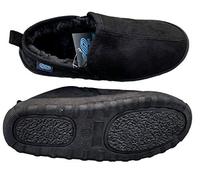 OR8 Wellness Plantar Fasciitis House Slippers for Men with Arch Support & Full Length Orthotic Inserts. Comfortable & Supportive. BLACK. (UK 8 / EU 42)