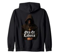 Ora Et Labora - Christian Catholic Zip Hoodie