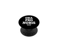 Ora Pro Nobis Latin Religious Cross Christian Prayer PopSockets Adhesive PopGrip