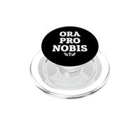 Ora Pro Nobis Latin Religious Cross Christian Prayer PopSockets PopGrip for MagSafe