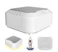 Ora Sound Machine Solfeggio Frequencies, White Noise - 28 Soothing Sounds, Night Lights & 3 Timer Settings, for Yoga Sleep Sound Machine (White)