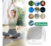 Ora Sound Machine Solfeggio Frequencies, White Noise Sound Machine 28 Soothing Sounds,3 Timer Modes, Soft Night Light,for Sleep, Relaxation, Office Travel.(1pcs)