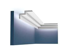 Orac Cornice moulding C390 STEPS 200 cm x 6 cm x 10 cm Rigid polyurethane foam pre-primed