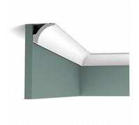 Orac Decor 1 x Cornice moulding C260 LUXXUS white Purotouch® pre-primed lightweight, sturdy, dimensionally stable 200 cm x 4.1 cm x 4.8 cm