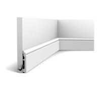 Orac Decor SX173-RAL9003 AXXENT CONTOUR Skirting already painted signal 2 m
