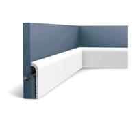 Skirting Orac Decor SX185 LUXXUS Cascade Cover skirting Decorative Moulding Modern Look White 2m