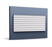 3D Wall Panel Orac Decor W109 Modern Valley Wall Panel Deco Element Contemporary Design White 2 m