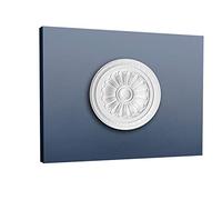 ORAC R14 Ceiling Rose Rosette Medallion Centre quality polyurethane classic leaf decor white | 33 cm = 13 inch diameter