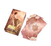 Oracle Card Deck, 78pcs Tarot Reading Set, Classic English Portable Fortune Game with, Paper Divination Cards, Mystical Design Deck, Meditation Love for Insight Use
