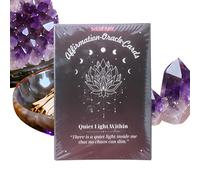 Oracle Card Deck | Divination Game Set | Tarot Oracle Deck,for Affirmation Men Youth Elderly Friend Beginner Fortune Learning