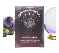 Oracle Card Deck - Self Motivation and Guidance Tarot Cards Set, Provides Daily Affirmations and Insight, Ideal for Men Youth Elderly Friends Beginners Fortune Learning Affirmation Practice