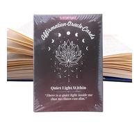 Oracle Card Set | Card Game for Self-Motivation Made of Paper, Tarot Affirmations Oracle Cards - for Self-Motivation, Learning and Meditation for Women, Men, Teenagers and Friends