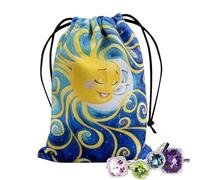 Oracle Cards Bag - Tarot Pouch Bag Velvet, Tarot Card Velvet Bag | Reusable Drawstring Pouch for Oracle Cards, Thickened Dice and Card part Favor Storage Bag Jewelry Pouch Travel Gift Bag(13cmx18cm)