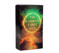 Oracle Cards Beginners, The Harmony Deck Mystical Themes, 4.13x2.76x1.18 Inch Portable Pack with 78 Sheets, Fortune Game for Families, Spiritual Tool for Adults, Entertainment Kit with Party Playtime