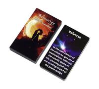 Oracle Cards, Bilingual Portable Fortune Telling Deck, Moonology Tarot Card Set for Beginners and Readers, Emotional Exploration, Love Guidance Tool, Truth Seeking, Self Discovery, 3.94 x 2.36 inches