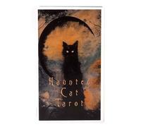Oracle Cards - Haunted Cat Tarot Deck for Spiritual Reading | English Divination Board with Mystical Illustrations & Energetic Guidance for, Meditation, Party Games, and Gatherings