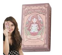 Oracle Cards, Joyful Adventure Tarot Deck, Illustrated Divination Tool, Fortune Telling Game Set, Spiritual Entertainment Accessory, Ideal for Witch Rituals, Friends Gathering, Gift Use