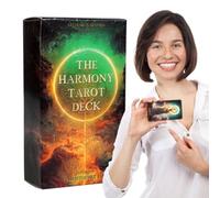 Oracle Cards Magicians, The Harmony 78 Sheets Deck with Mystical Symbols, 4.13x2.76x1.18 In Portable Game with Paper Guide, Funny Tarot Set for Party Supplies, Divination Tool for Entertainment Nights