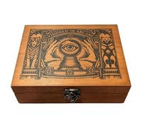 Oracle Dice Set Portable Geometric Hand-Carved Board Game