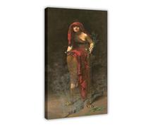 Oracle Priestess of Delphi Pythia in High Priestess by John Collier Poster Bedroom Canvas Decor Print Wall Art Office Room Aesthetic Decor Gift Frame