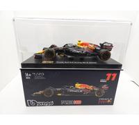 Bburago F1 Red Bull RB18 (2022) 1 43 scale model car, 11 Sergio Perez, with driver, hard case (18-38062P), assorted colors