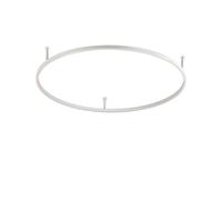 Luminosa Lighting Luminosa Oracle Ring Integrated Led Semi Flush Light White 90Cm 3000K