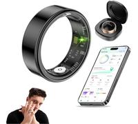 Oracle Smart Ring, 2025 New Colmi Smart Ring, Colmir02 Smartring Ip68 & 3atm Waterproof Fitness Tracker Smart Ring, 12-Day Battery Life, With Heart Rate, Sleep Monitoring, Step Counting (Black,#12)