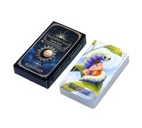 Oracle Tarot Card Set - Spiritual Reading Deck for Beginners, Inspirational Divination Cards for Meditation, Personal Growth, and Mindfulness, Compact Travel Friendly Set for Home Party Use
