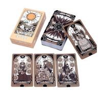 Oracle Tarot Deck, 78 Piece Card Set, Insight Feature with English Guide Book, Lightweight Compact Material, Classic Esoteric Style Design, Astrology Use for Study and Interpretation