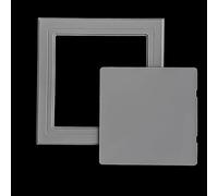 Oracra Access Panel Self Adhesive Wall Access Panel Door for Shower, 13 10 8 6 5 inch Decorative Plumbing Access Hatch Plate, Conceals Electric Meter Hole Cover(Gray,325x325mm/12.8x12.8in)