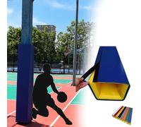 Oracra Custom Basketball Hoop Post Padding for Square Pole, UV-resistant Crash Cushion Rod Pads, Volleyball Pole Protection Wrap Mat for Court(Blue,6"x6" (15x15cm))