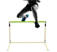 Oracra Football Hurdles Jumping Hurdles Set for Track Training, Race Speed Practice Trainer Adjustable for Athlete, Coach, Metal Sports Hurdle Obstacles Bar for Turf(Green)