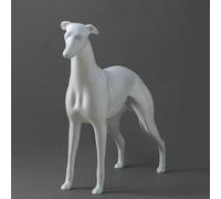 Oracra Mannequin Body Large Dog Mannequin for Clothes, Standing Hound Dog Statue with Detachable Head and Legs, Pet Clothing Display Sculpture Models, Dog Manikin Torso